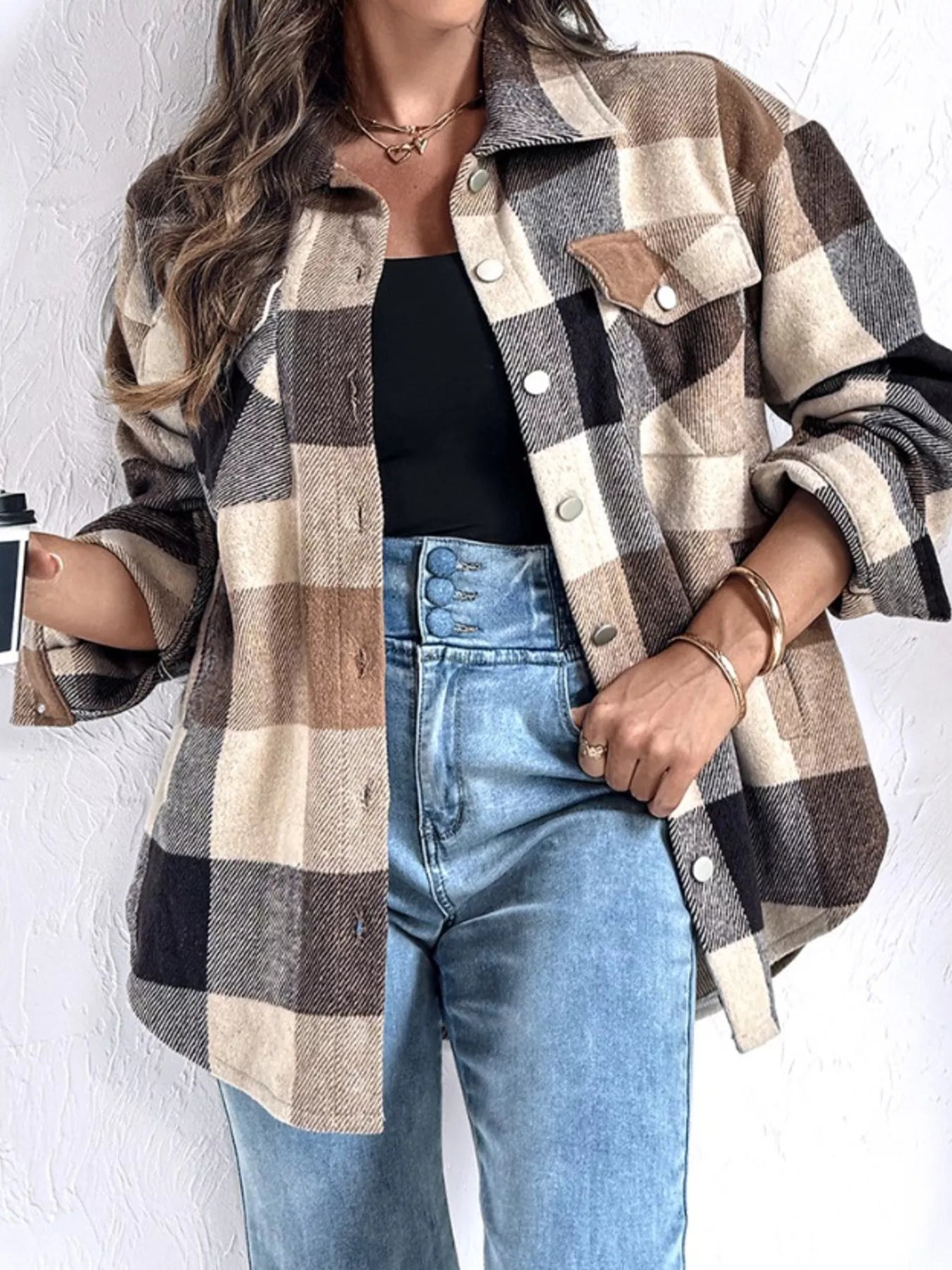 Plaid Button Up Long Sleeve Shirt - Be Bliss Boutique