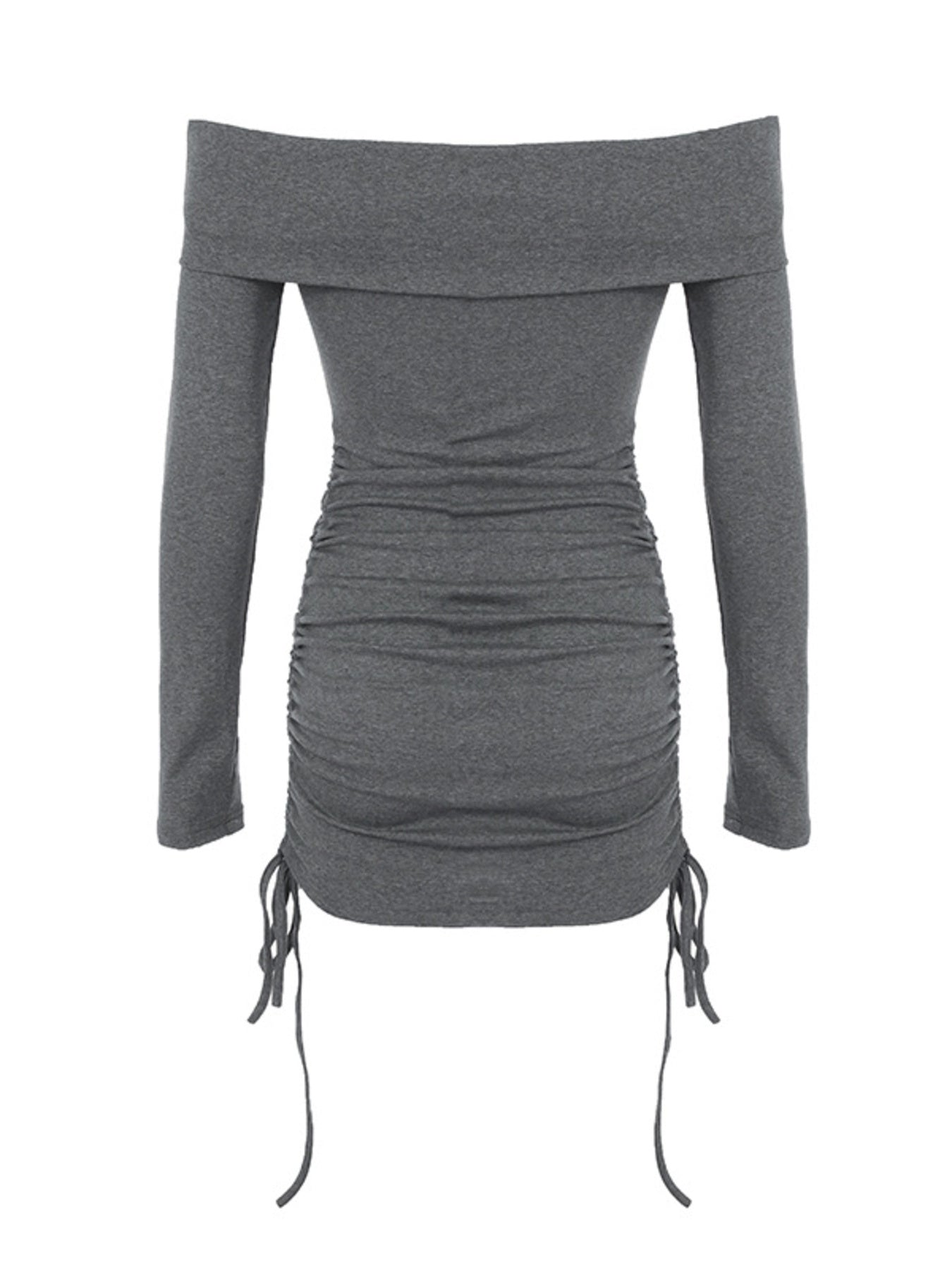 Off-Shoulder Ruched Bodycon Mini Dress - Be Bliss Boutique