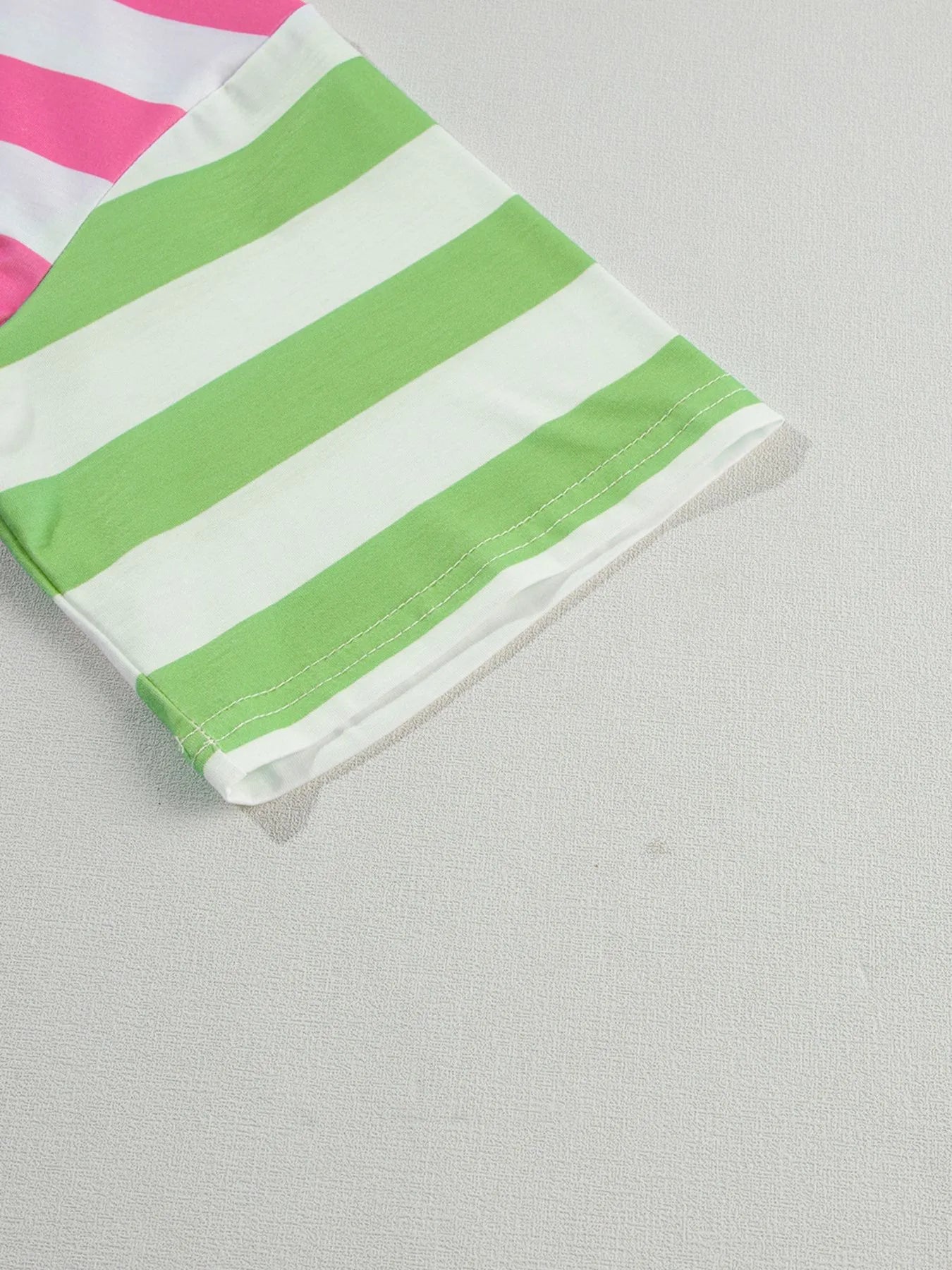 Striped Oversized Short Sleeve T-Shirt -  Be Bliss Boutique