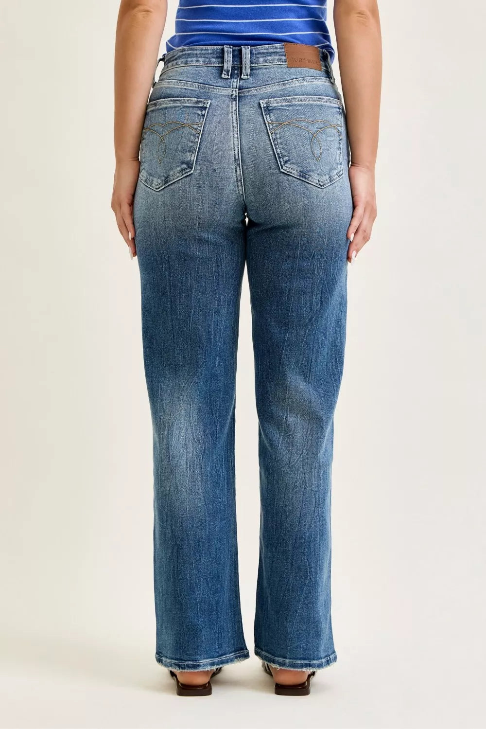 Judy Blue 90s Mid Rise Straight Jeans - Be Bliss Boutique