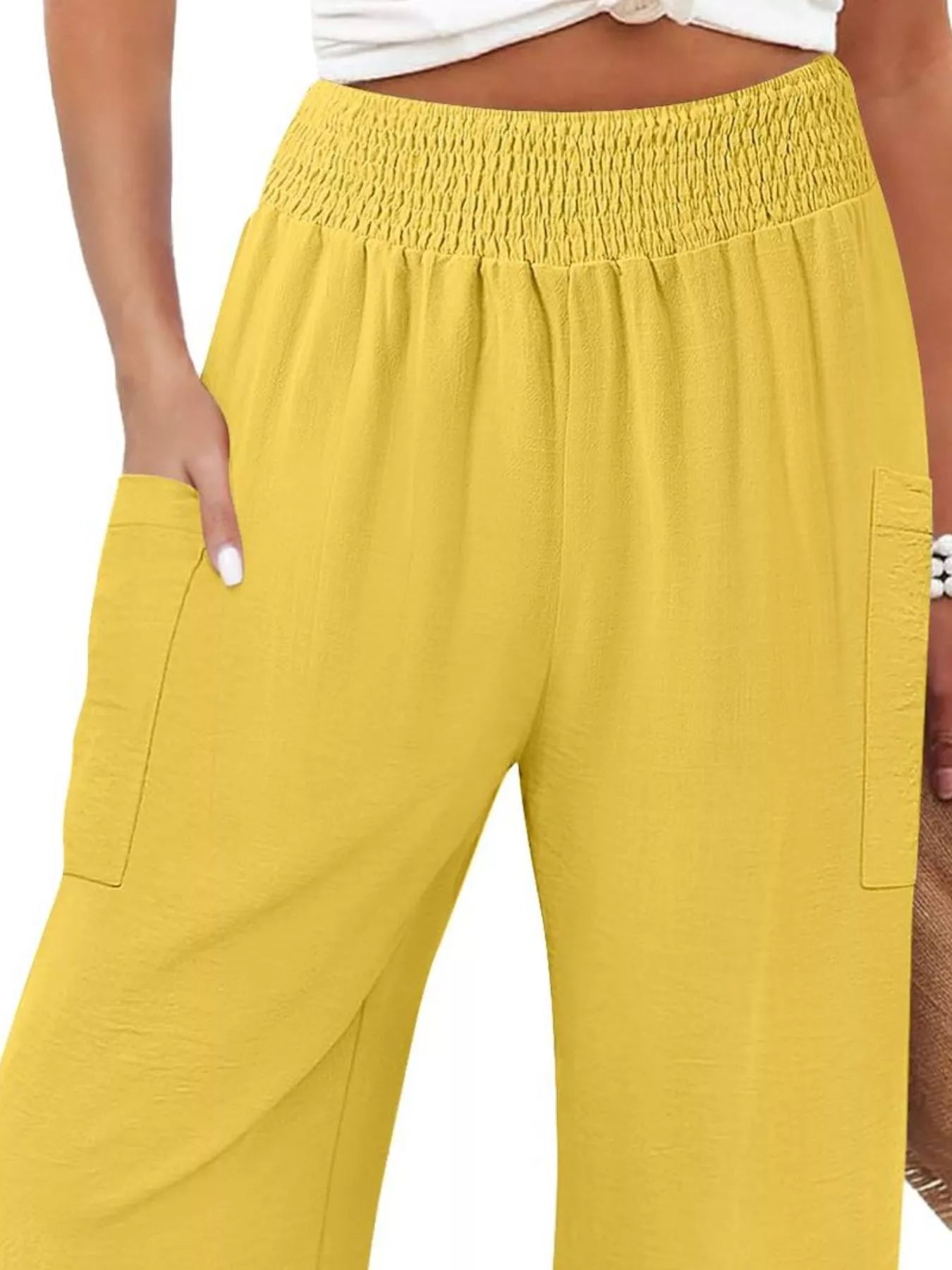 Elastic Waist Pants -  Be Bliss Boutique