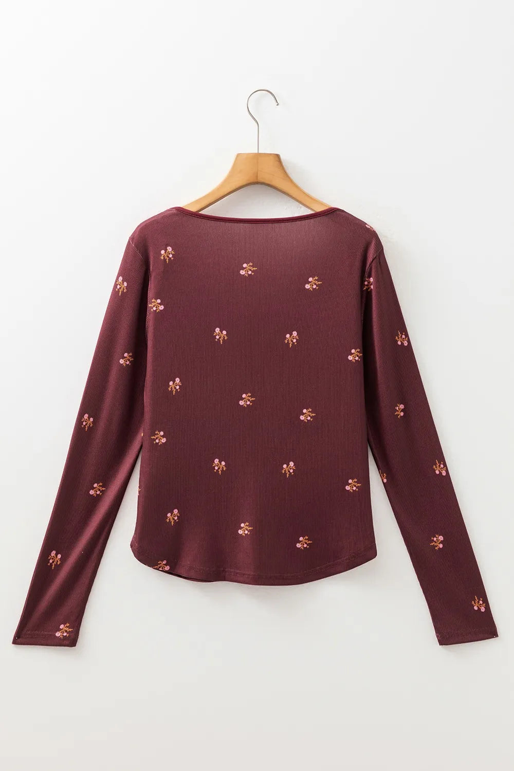 Floral Long Sleeve T-Shirt -  Be Bliss Boutique