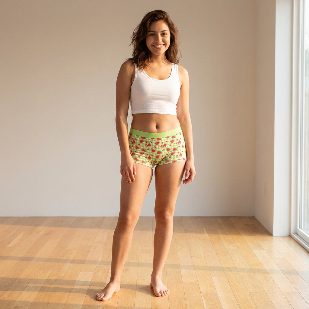 Watermelon Print Modal Boyshorts - Be Bliss Boutique