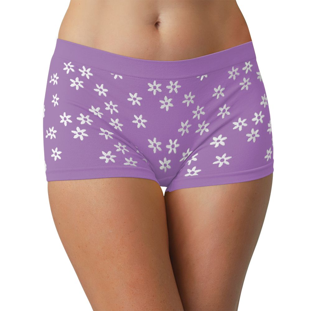 Seamless Daisy Tag Free Boyshort - Be Bliss Boutique