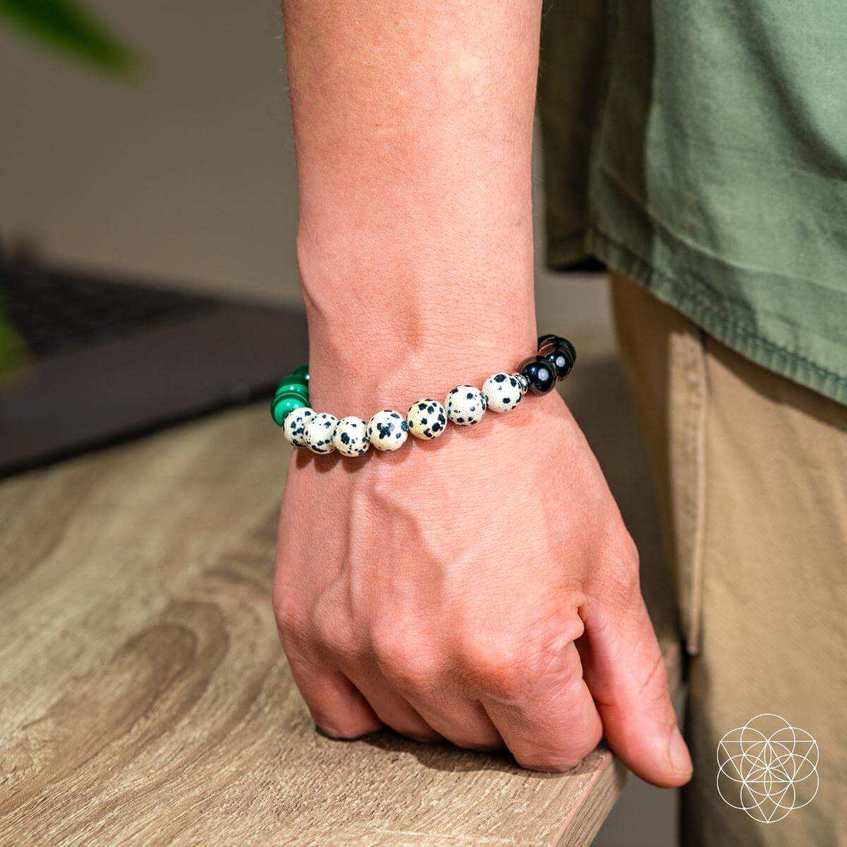 Soul Reset: Dalmatian Jasper Bracelet of Healing - Be Bliss Boutique
