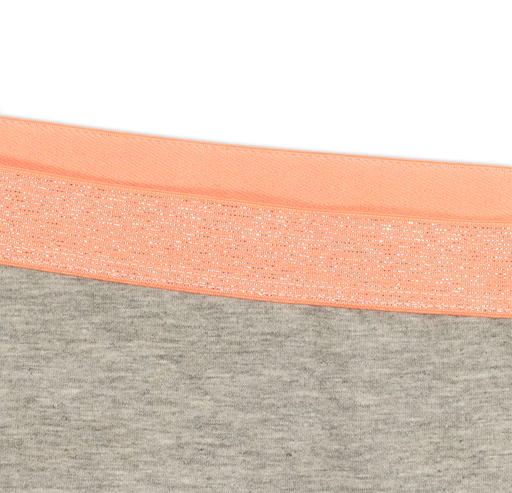 High Waist Cotton Thong with Shimmer Elastic - Be Bliss Boutique