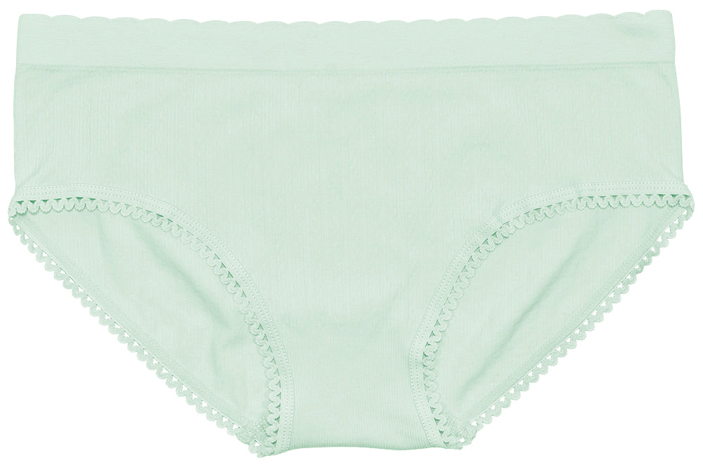 Seamless Textured Hipster with Picot Trim - Be Bliss Boutique