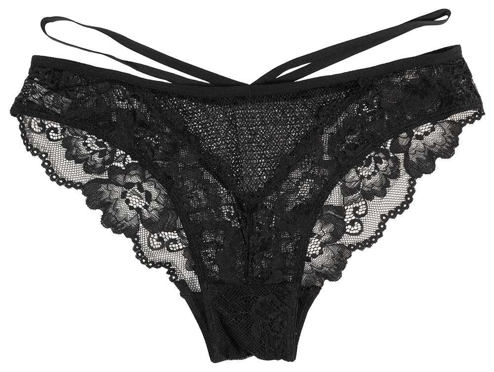 Floral Lace and Mesh Cheeky - Be Bliss Boutique