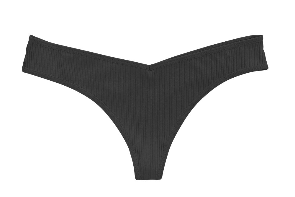 Cotton Rib Thong - Be Bliss Boutique