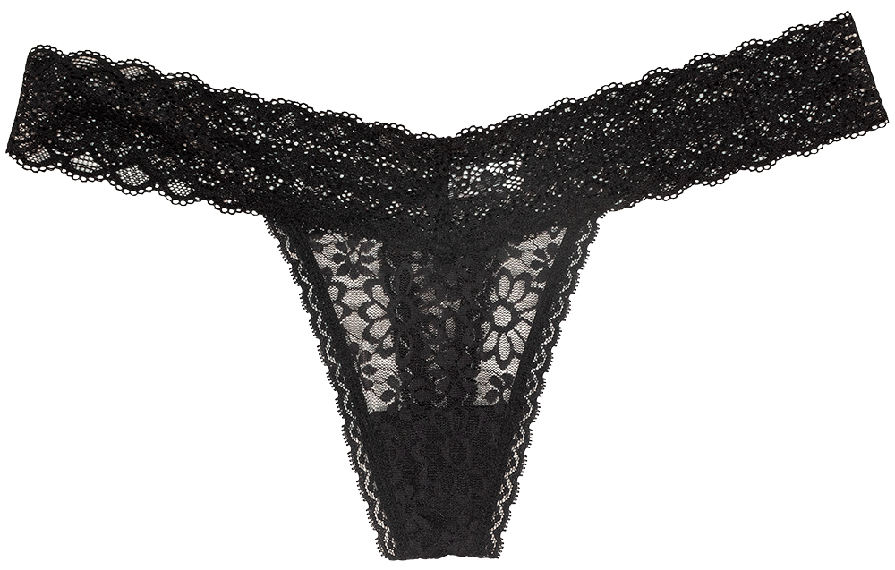 V-Front Lace Thong - Be Bliss Boutique