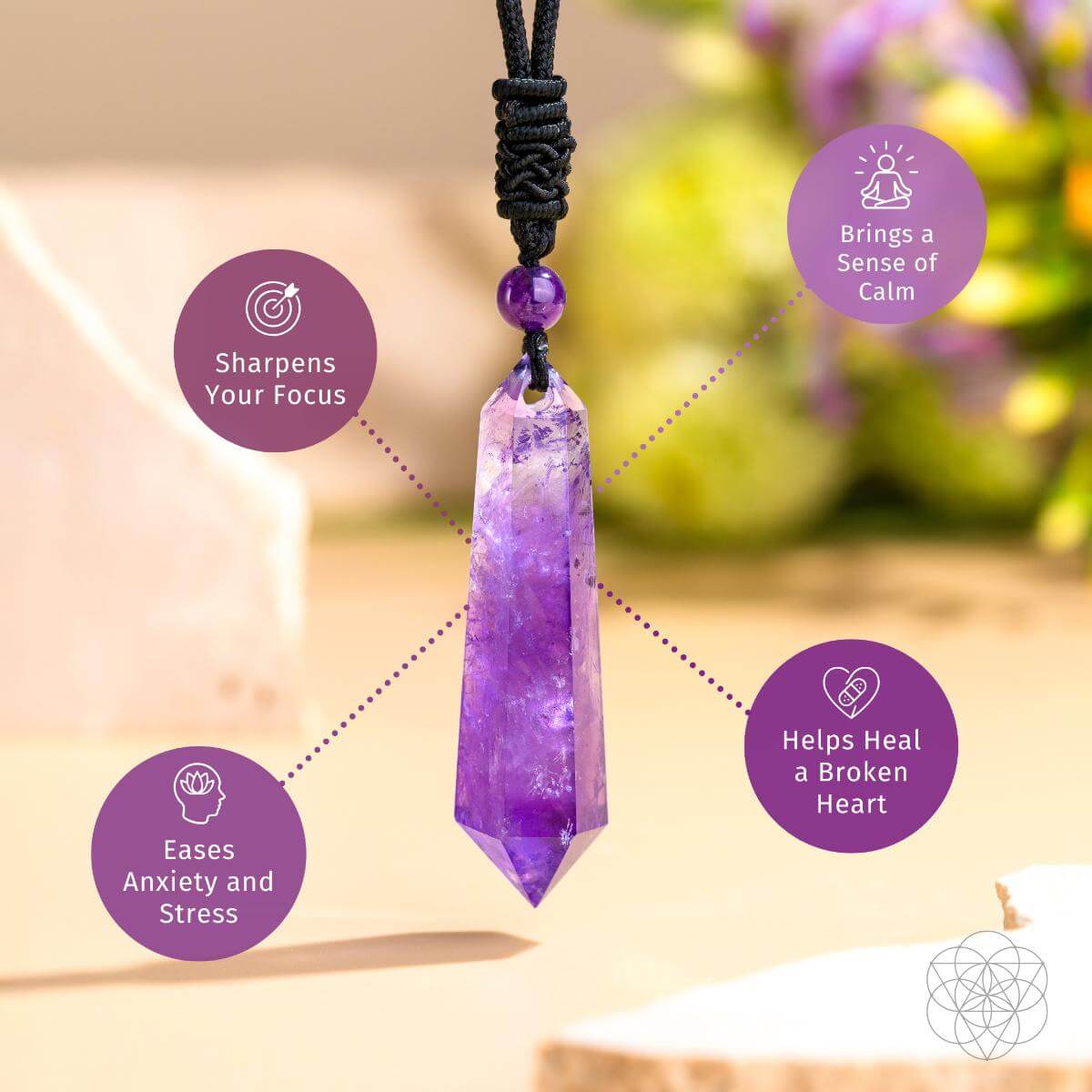 The Amethyst Talisman of Daily Stress Relief - Be Bliss Boutique