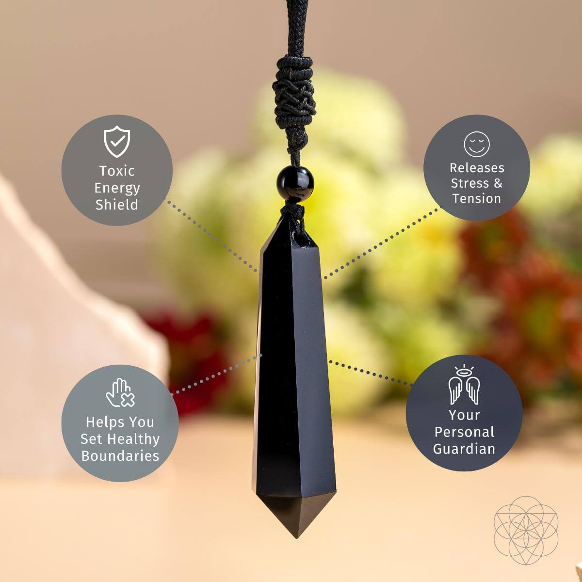 The Black Obsidian Talisman of Protection - Be Bliss Boutique