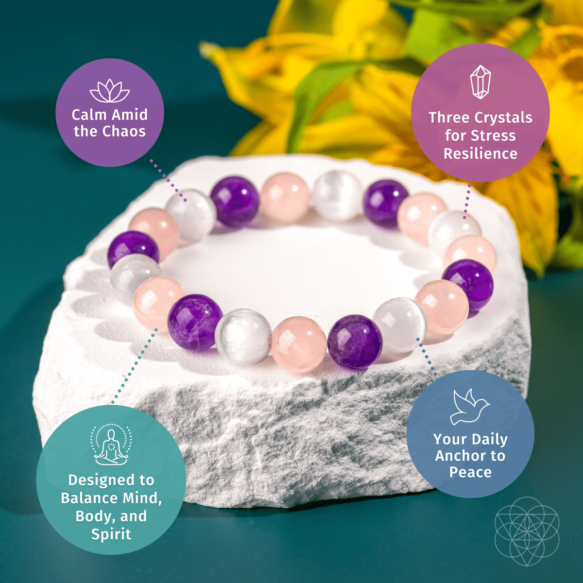 Trinity Bracelet of Stress Resilience - Be Bliss Boutique