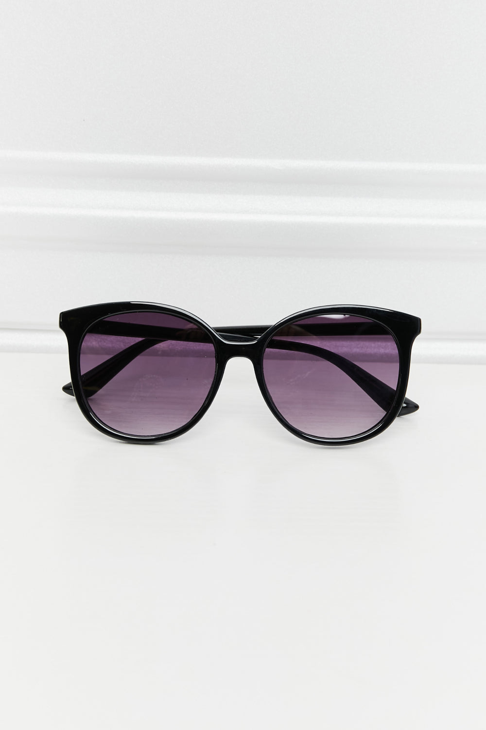 Black Polycarbonate Frame Full Rim Sunglasses