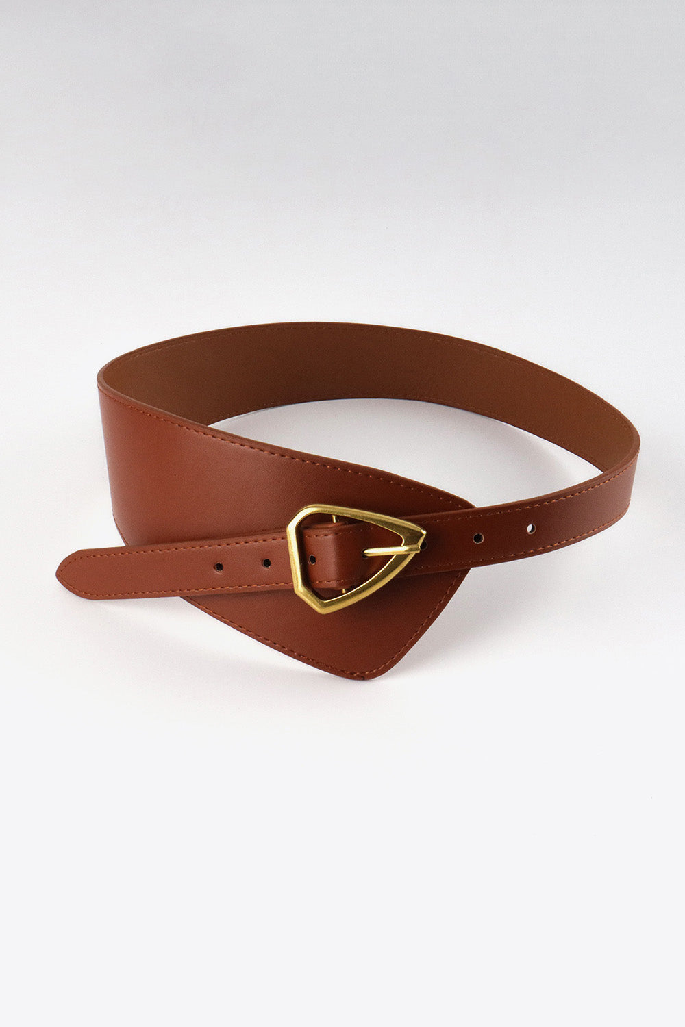 Asymmetrical PU Leather Belt