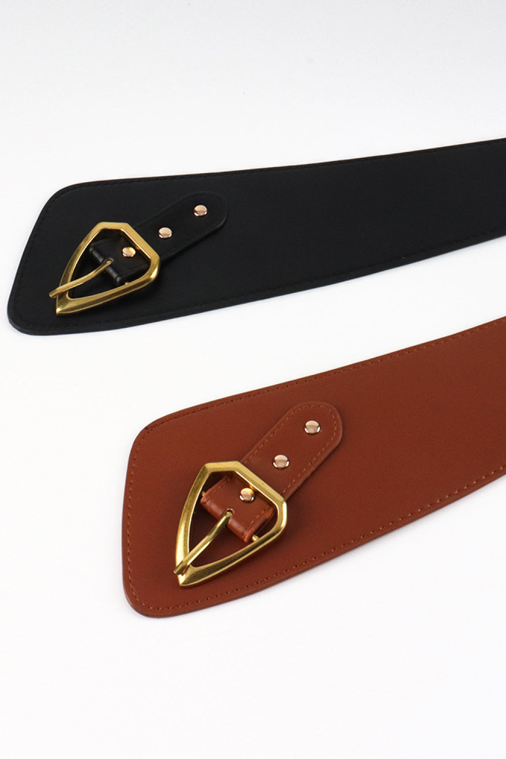 Asymmetrical PU Leather Belt