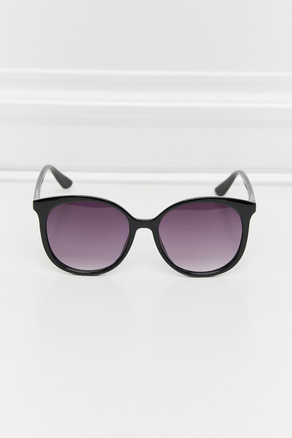 Black Polycarbonate Frame Full Rim Sunglasses