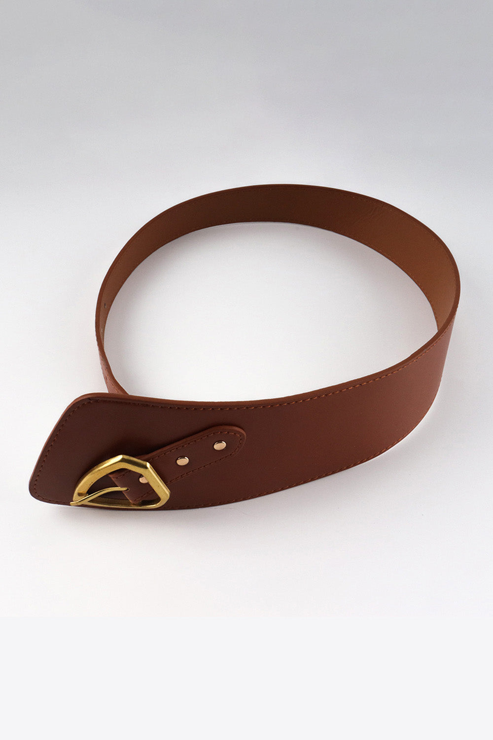 Asymmetrical PU Leather Belt