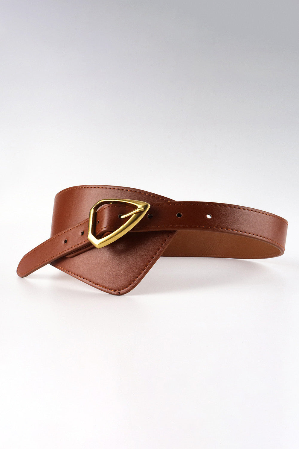 Asymmetrical PU Leather Belt