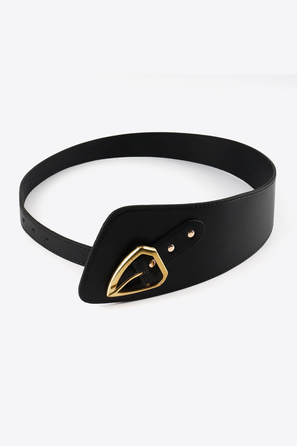 Asymmetrical PU Leather Belt